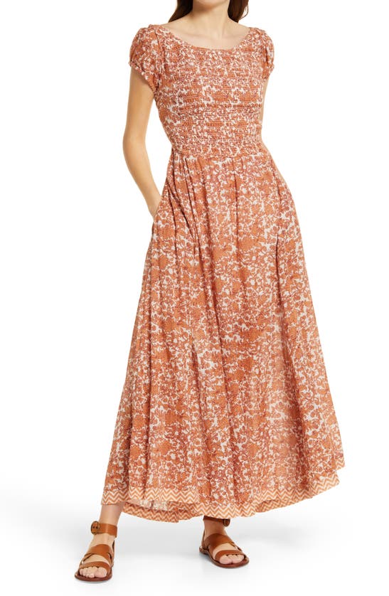 Free People Ultraviolet Maxi Dress In Tea Combo