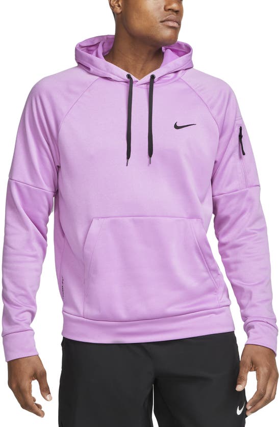 Nike Men's  Therma Therma-fit Hooded Fitness Pullover In Purple