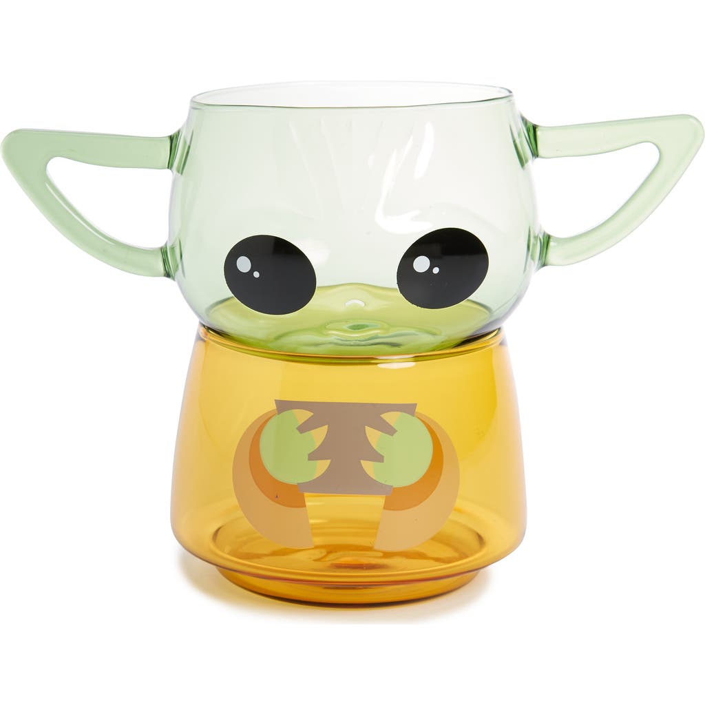 Joyjolt X Star Wars™ Grogu™ Set Of 2 Stacking Mugs In Grogu