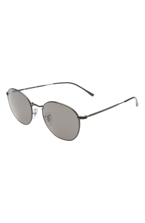 Shop Ray Ban Ray-ban 54mm Round Sunglasses In Black/dark Grey