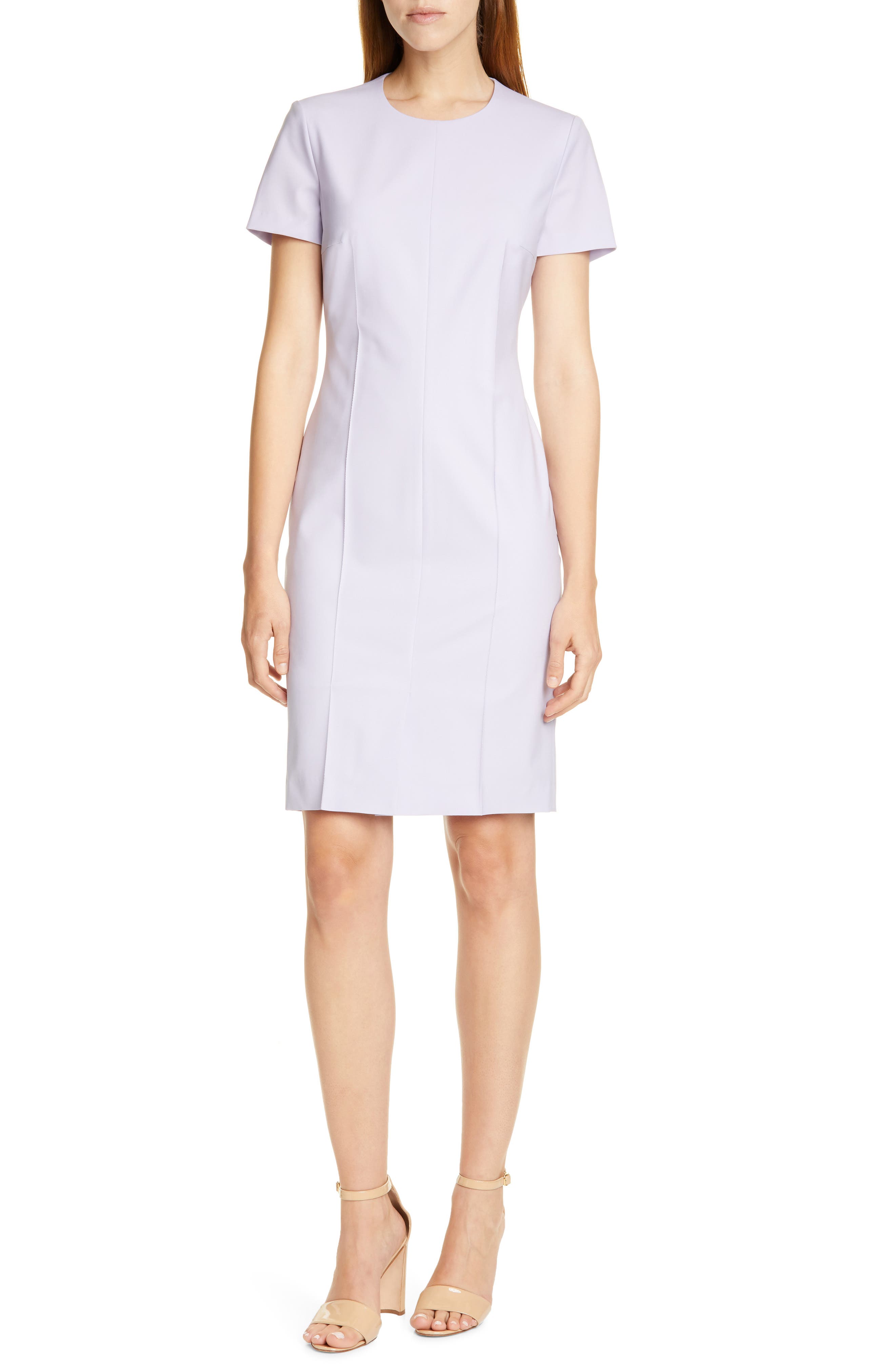 Boss Daliria Stretch Wool Sheath Dress