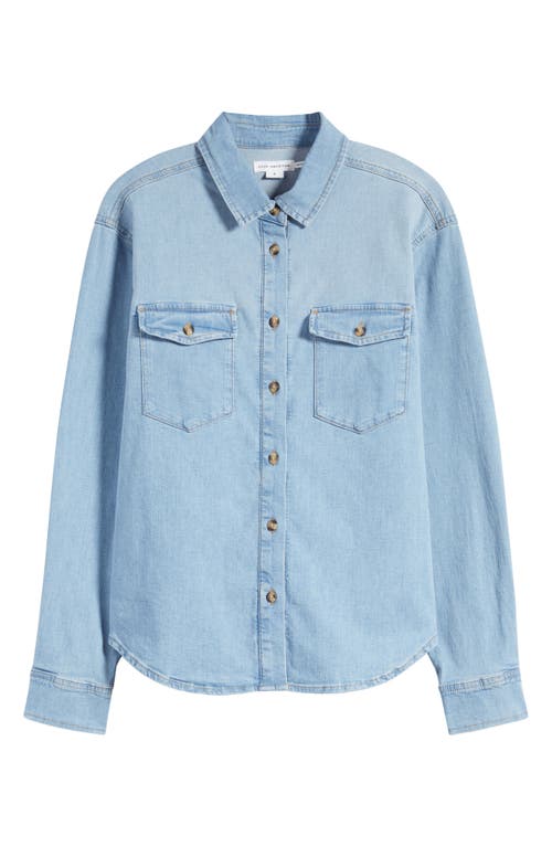 Good American Denim Button-up Shirt In Indigo641