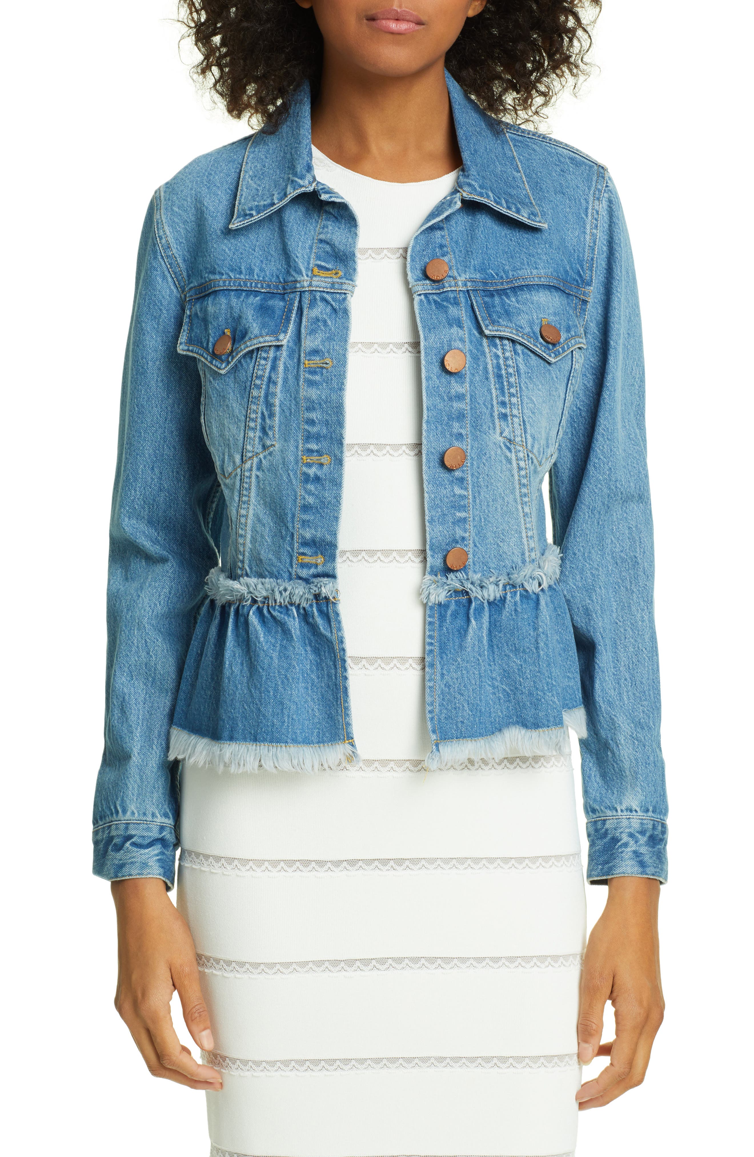 alice and olivia jean jacket