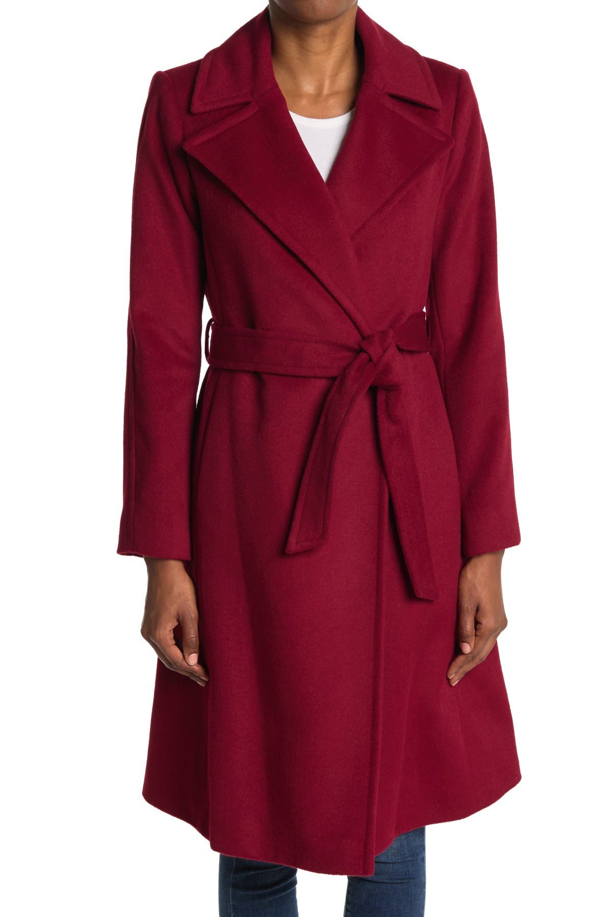 wool blend wrap coat ralph lauren