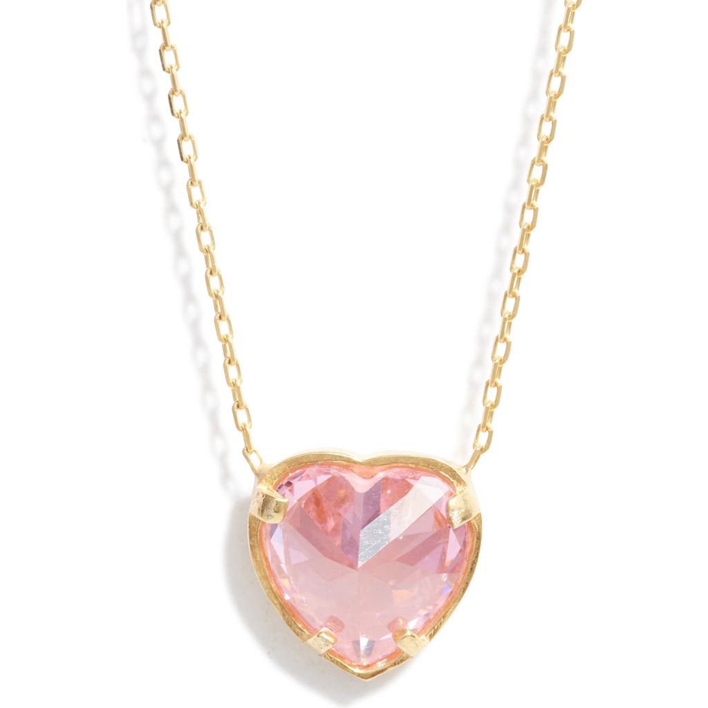 Shymi Heart Bezel Pendant Necklace In Gold