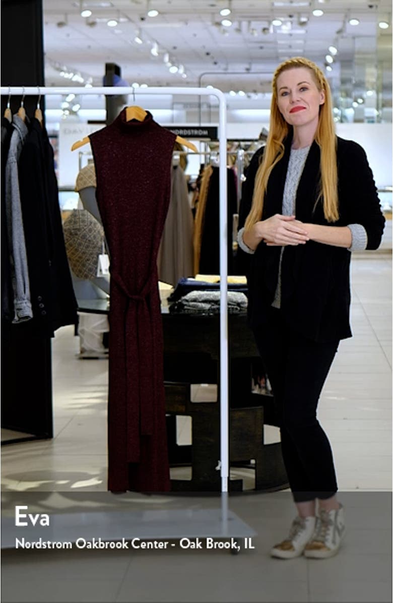 Zoelle Glitter Knit Sweater Dress, sales video thumbnail