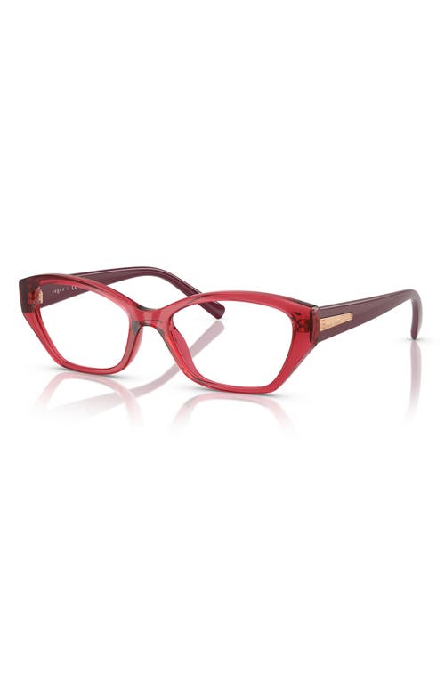 Vogue 53mm Cat Eye Optical Glasses In Red