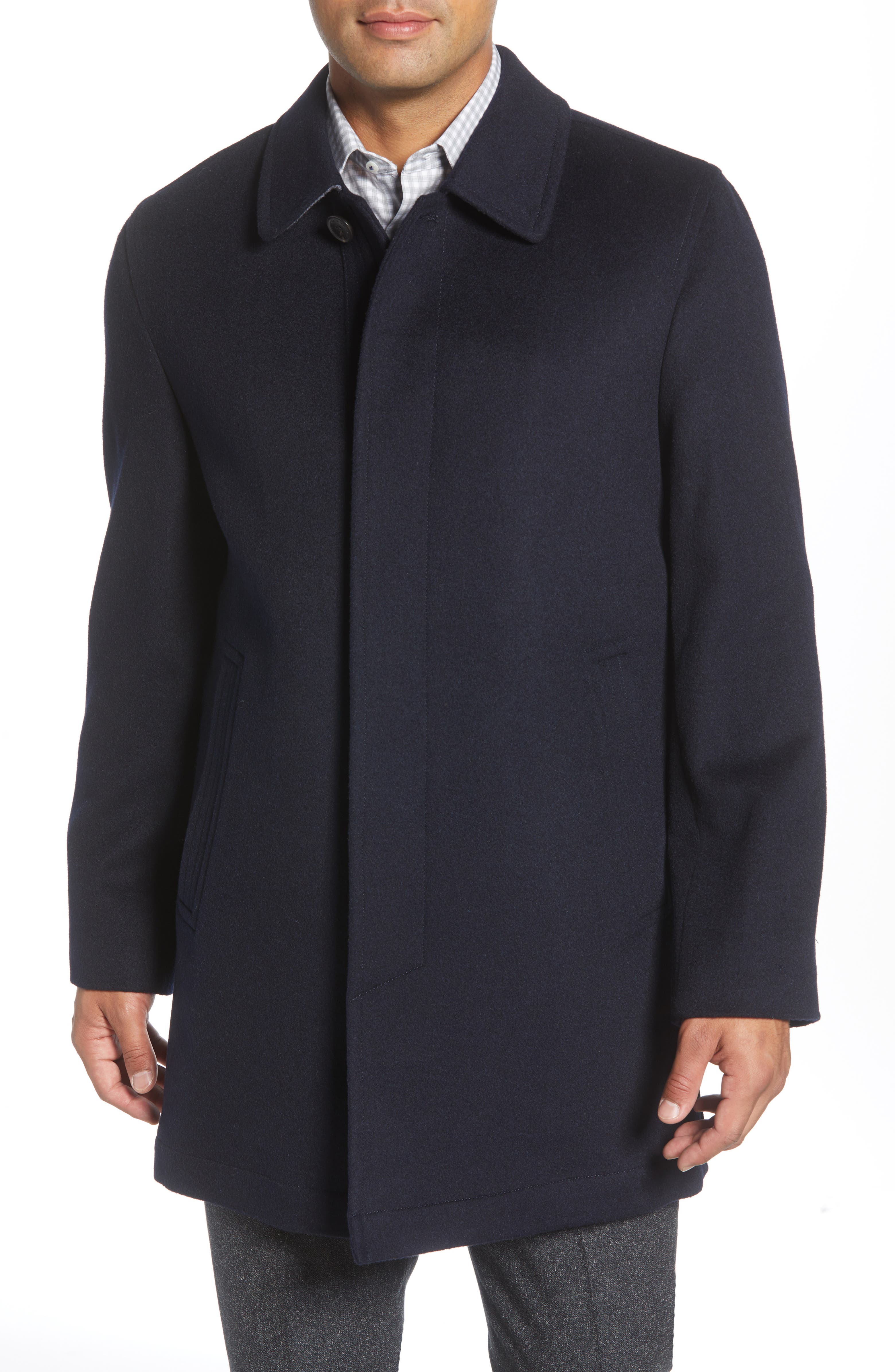 Hart Schaffner Marx Douglas Modern Fit Wool & Cashmere Overcoat | Nordstrom