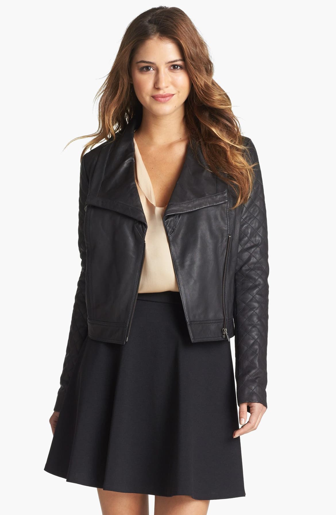 Nordstrom halogen leather jacket Clearance