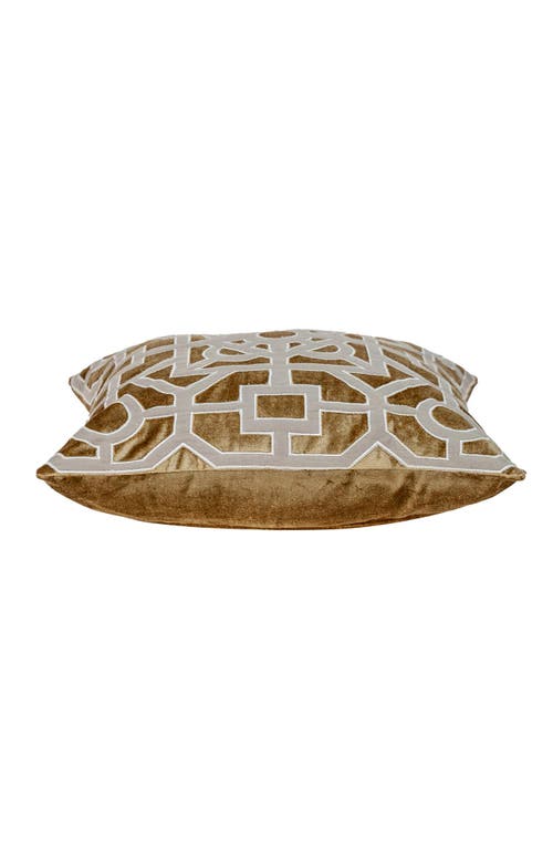 Parkland Collection Hazel Geometric Accent Pillow In Gold