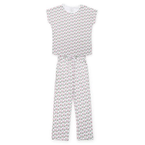 Shop Lila And Hayes Pajama Pant Set In Merry Little Cocktails