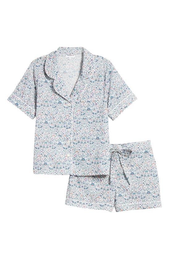 Shop Liberty London Classic Tana Floral Cotton Short Pajamas In White