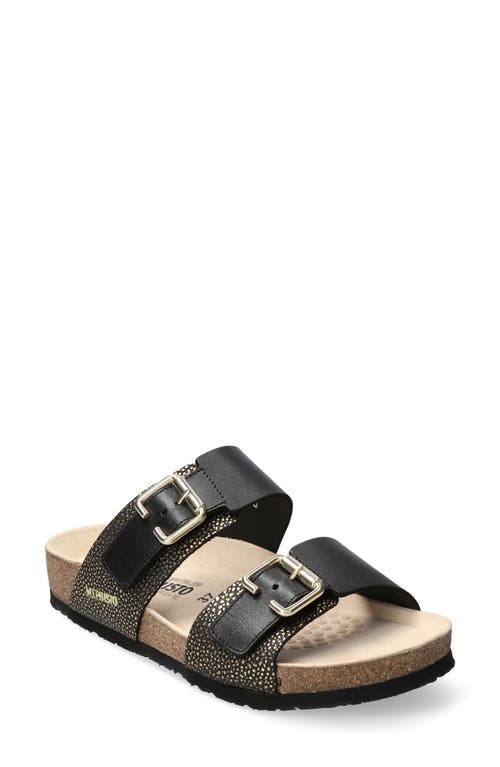 Mephisto Maya Buckle Sandal in Black 