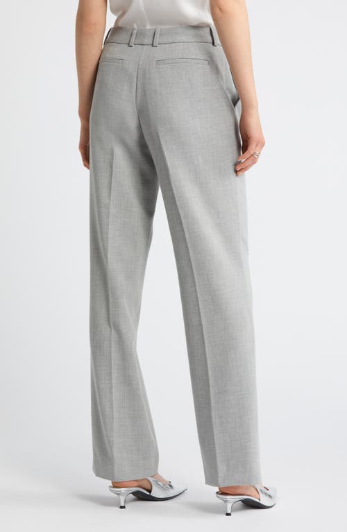 Shop Nordstrom Straight Leg Pants In Grey Heather