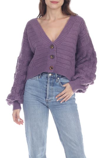RAIN AND ROSE RAIN AND ROSE BUTTON FRONT CARDIGAN 