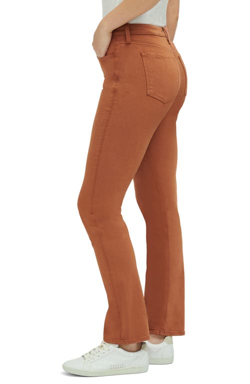 Jen7 By 7 For All Mankind Slim Fit Straight Leg Jeans In Caramel