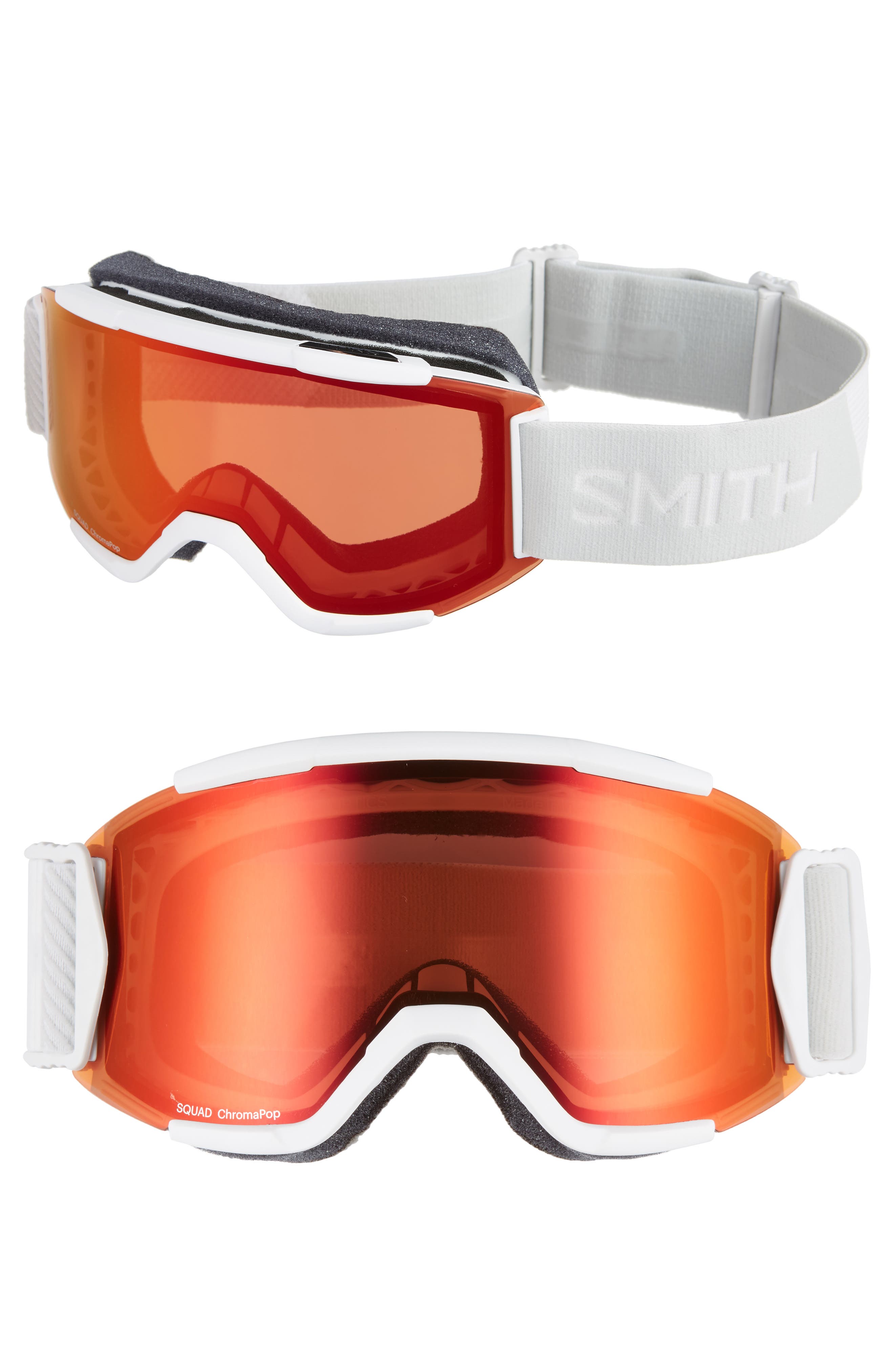 UPC 715757572723 product image for Men's Smith Squad Chromapop 165Mm Snow Goggles - White Vapor | upcitemdb.com