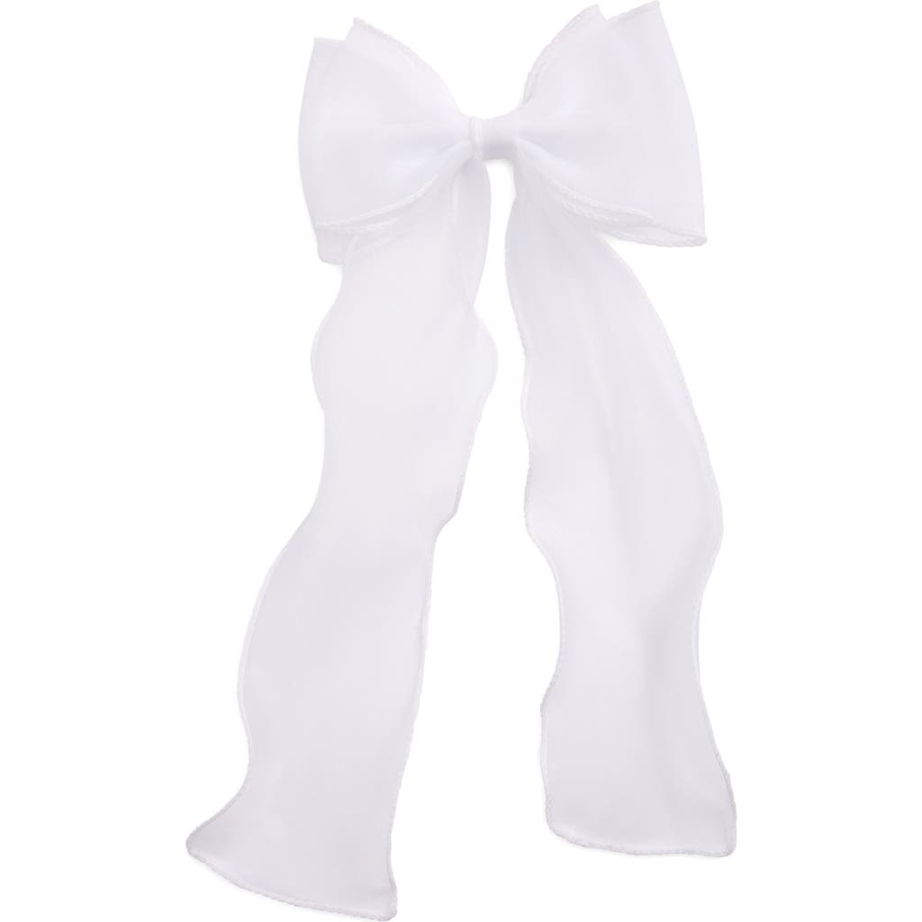 Bp. Low Organza Bow Clip In White Blanc