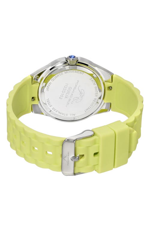 Porsamo Bleu Guilia Quartz Green Dial Ladies Watch 1122dgur In Lime Green