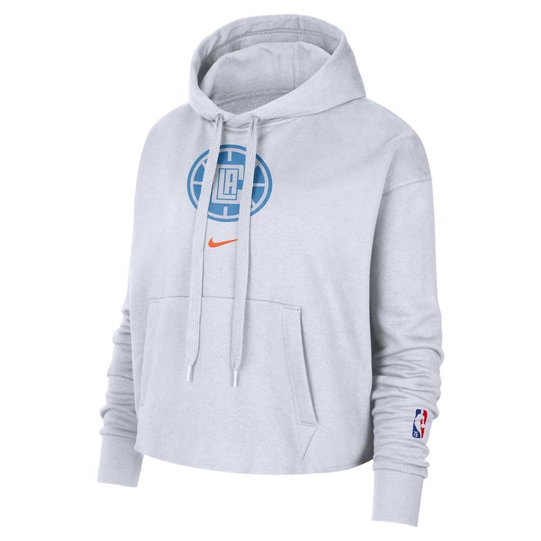 Nike White La Clippers 2021/22 City Edition Essential Logo Cropped