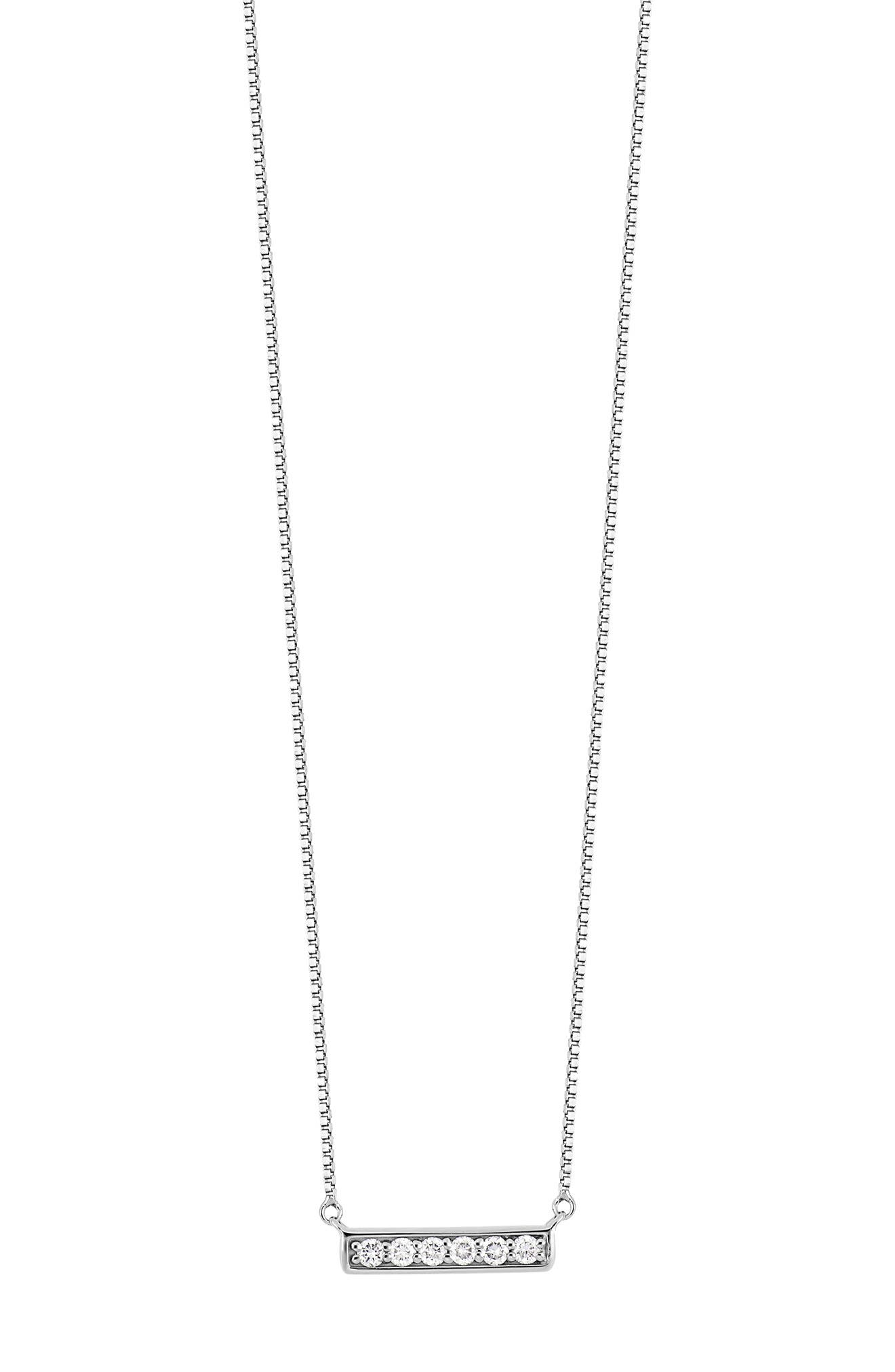 bony levy diamond bar necklace