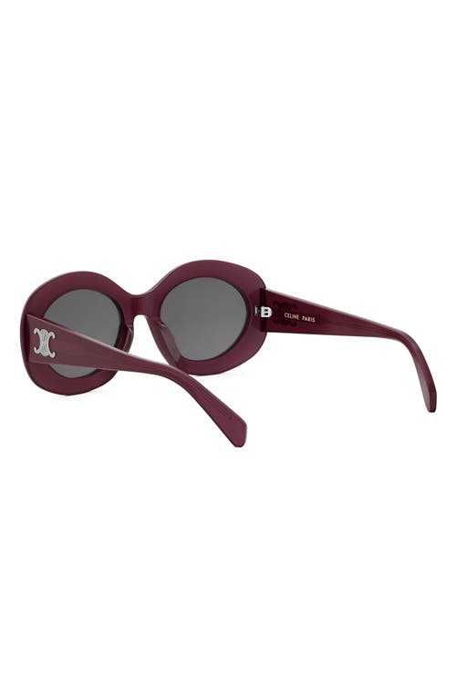 Celine Cl40292u 69a Sunglasses In Shiny Bordeaux/smoke