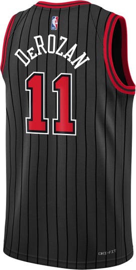 Unisex Jordan Brand DeMar DeRozan Black Chicago Bulls Swingman Jersey - Statement Edition Size: Medium