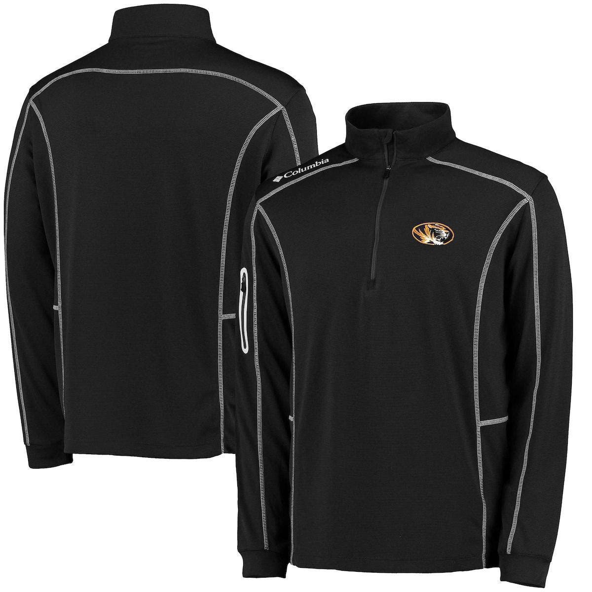 Columbia Men's Columbia Golf Black Missouri Tigers Shotgun QuarterZip