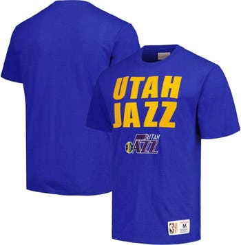 Mitchell & Ness Men's Mitchell & Ness Royal Utah Jazz Hardwood Classics  Legendary Slub T-Shirt