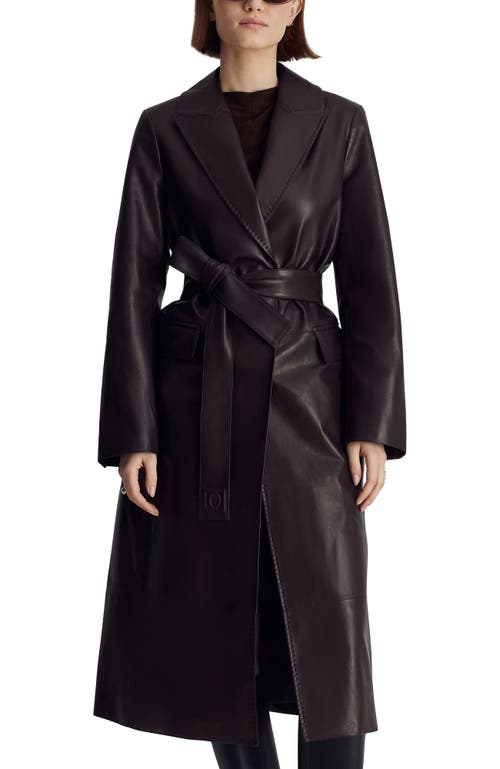 Shop Dawn Levy Ophelia Coat In Chocolate