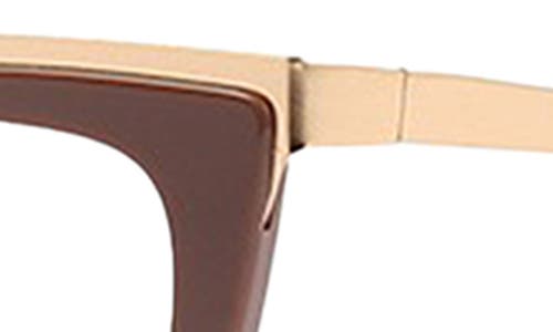 Fifth & Ninth Jami 53mm Cat Eye Blue Light Blocking Glasses In Brown