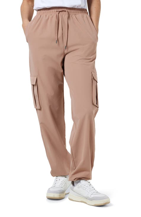 Low-waisted cargo trousers - Light beige - Ladies