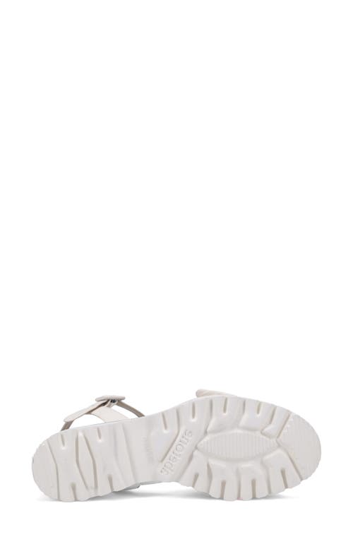Ron White Cairi Leather Knot Ankle-strap Sandals In Ice