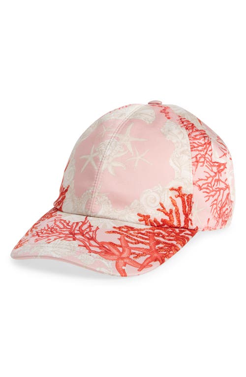 Versace Barocco Baseball Cap Dusty Rose Coral Bone at Nordstrom,