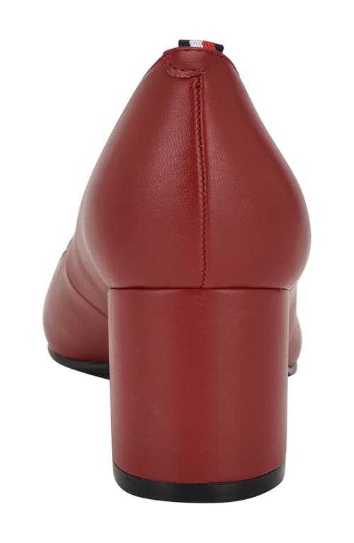 Tommy Hilfiger Nanya Pointed Toe Pump In Dark Magma