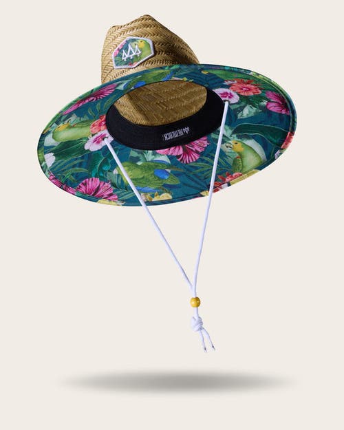 Shop Hemlock Caicos Straw Lifeguard Hat In Parrots