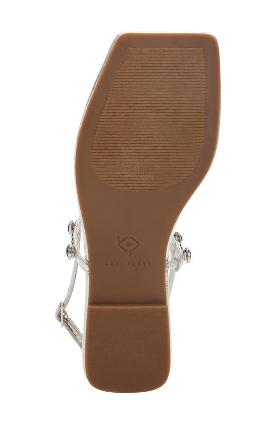 Katy Perry The Camie Embellished Slingback Sandal In Silver