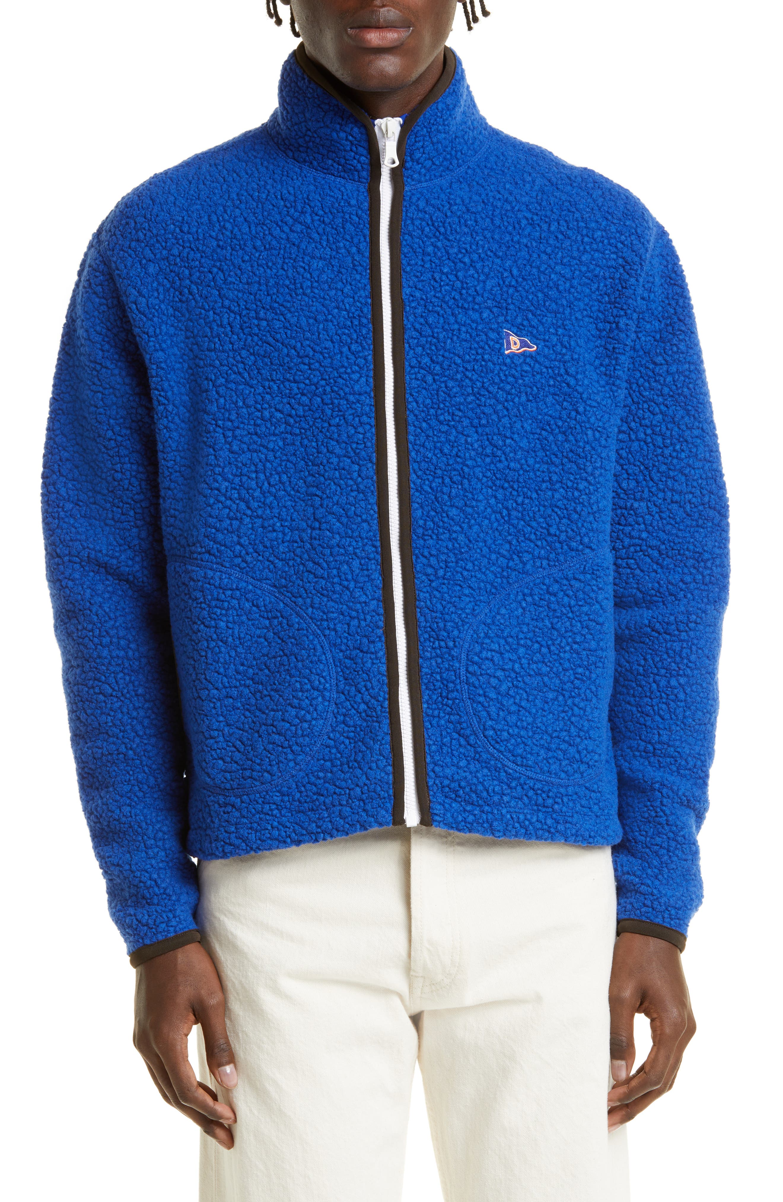 wool blend fleece jacket