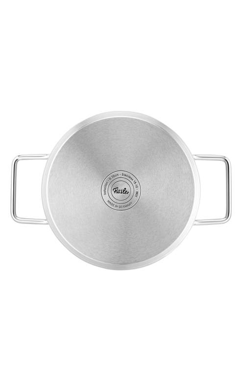Fissler Pure Collection Stainless Steel Stock Pot With Glass Lid In Stainless Steel