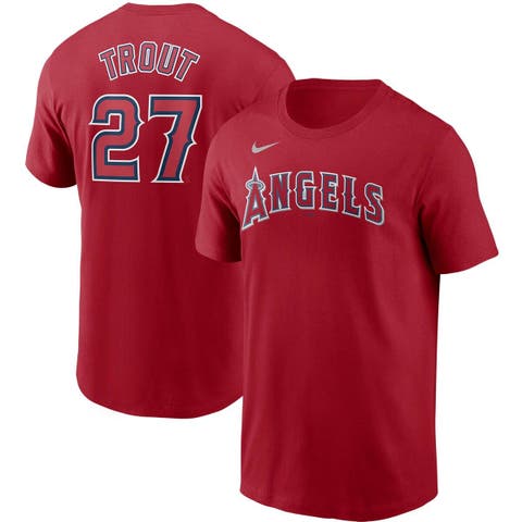 Men's Mike Trout Red Los Angeles Angels Big & Tall Replica Player Jersey 