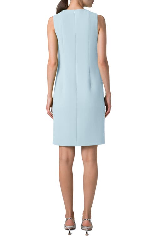 AKRIS AKRIS VIRGIN WOOL CREPE SHEATH DRESS