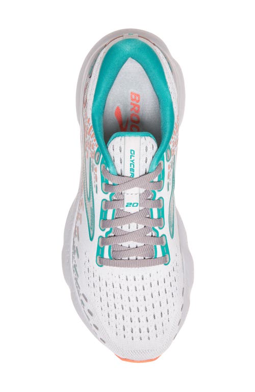 Brooks Glycerin 20 Running Shoe In Oyster/latigo Bay/co