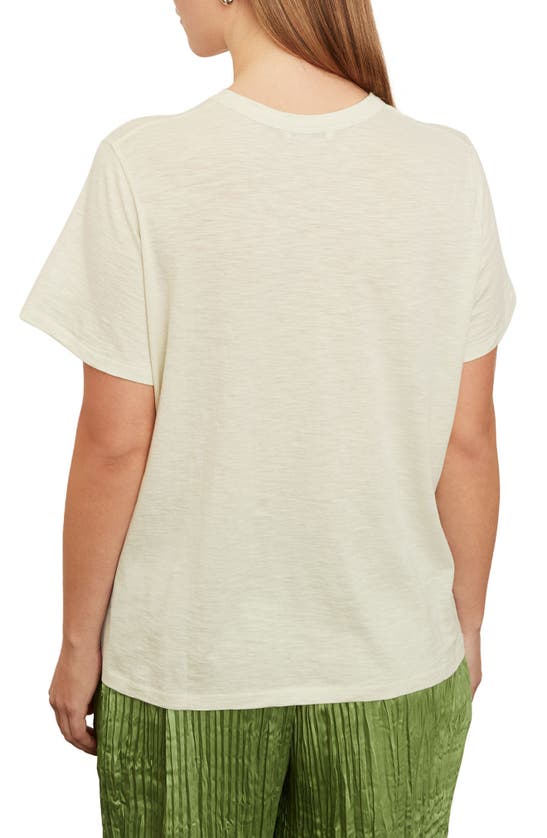 Shop Vince Relaxed Slub T-shirt In Honeydew