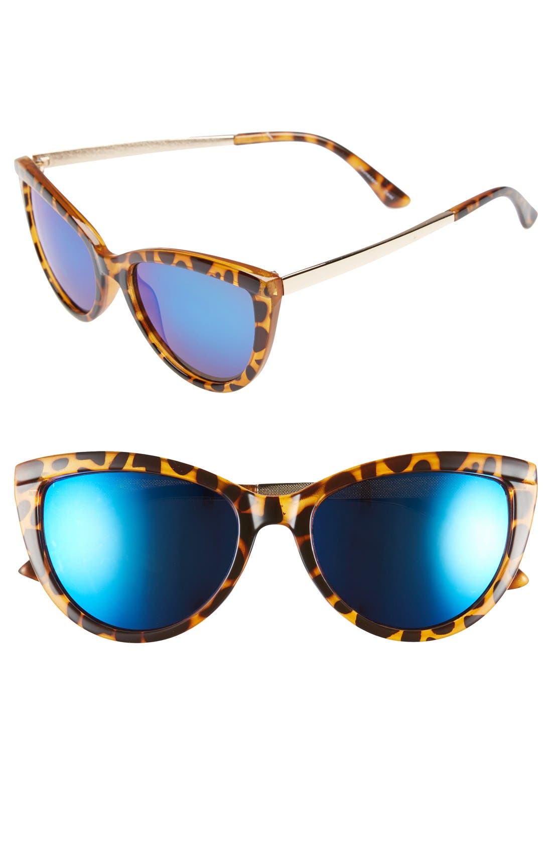 BP. 52mm Mirrored Cat Eye Sunglasses Nordstrom