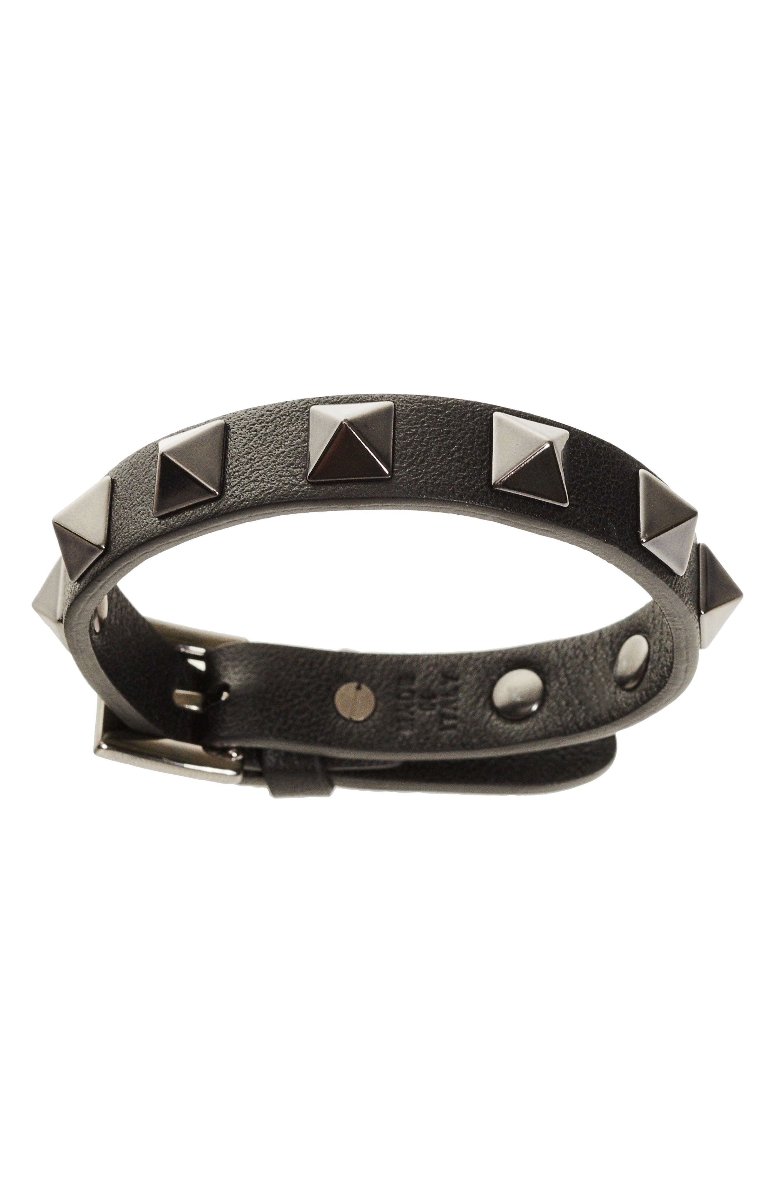 valentino rockstud noir bracelet