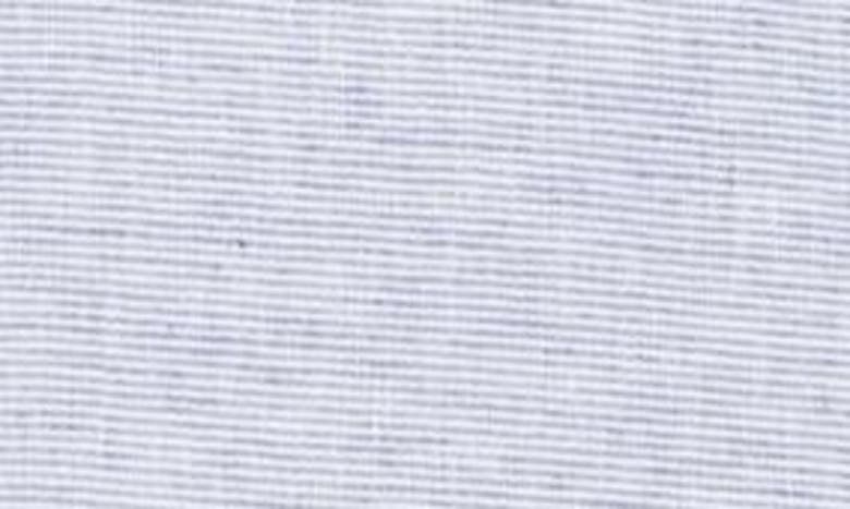 Shop Original Penguin Stripe Stretch Linen & Cotton Button-down Shirt In Blue Indigo