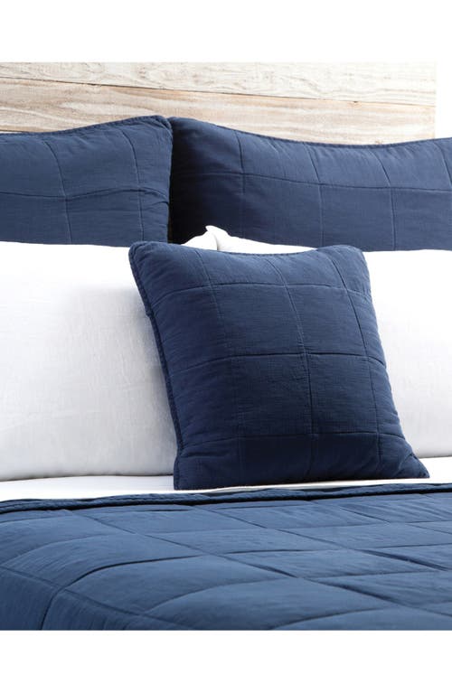 Pom Pom at Home Antwerp Cotton Coverlet in Navy at Nordstrom