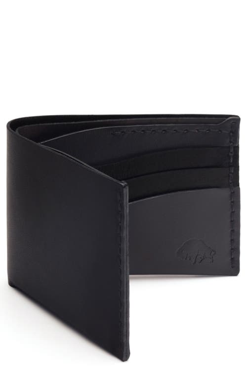 Ezra Arthur No. 8 Leather Wallet in Black