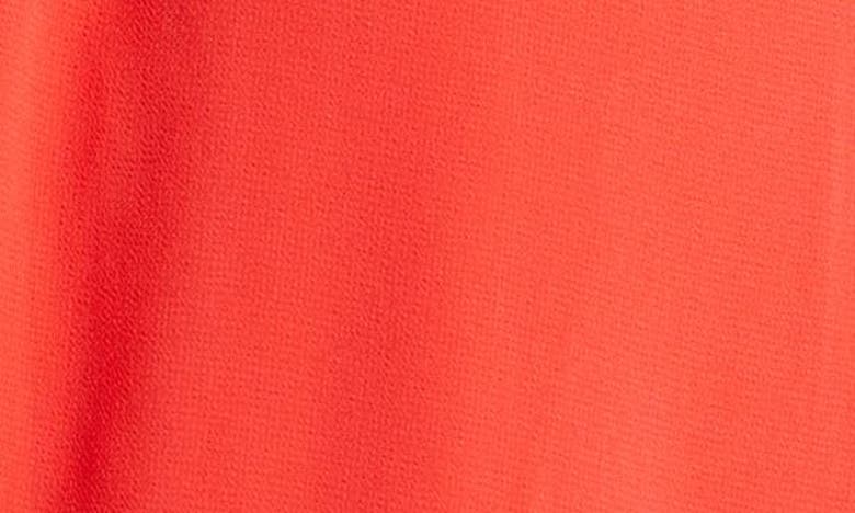 Shop Halogen Long Sleeve Halter Minidress In Poppy Red