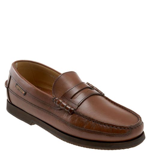 'Cap Vert' Penny Loafer in Rust Leather